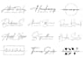 design signature handwritten cursive scripted handwriting logo